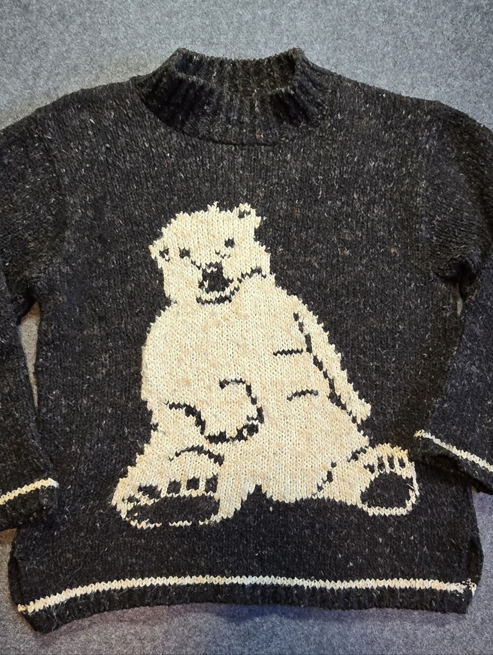 Vintage 80's/90's Cotton Blend Chunky Bear Sweater